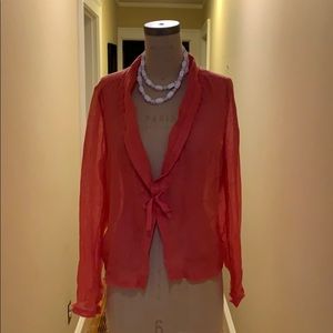 Eileen Fisher Fuchsia Linen Cardigan 🧜🏻‍♀️